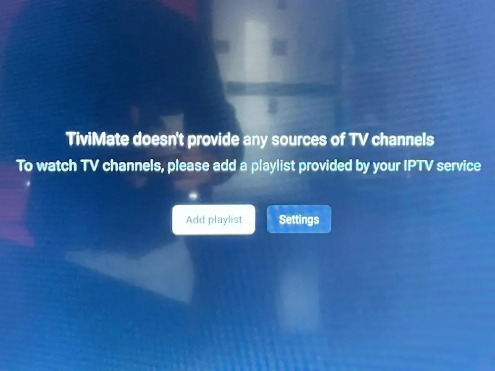 tivimate add playlist screen