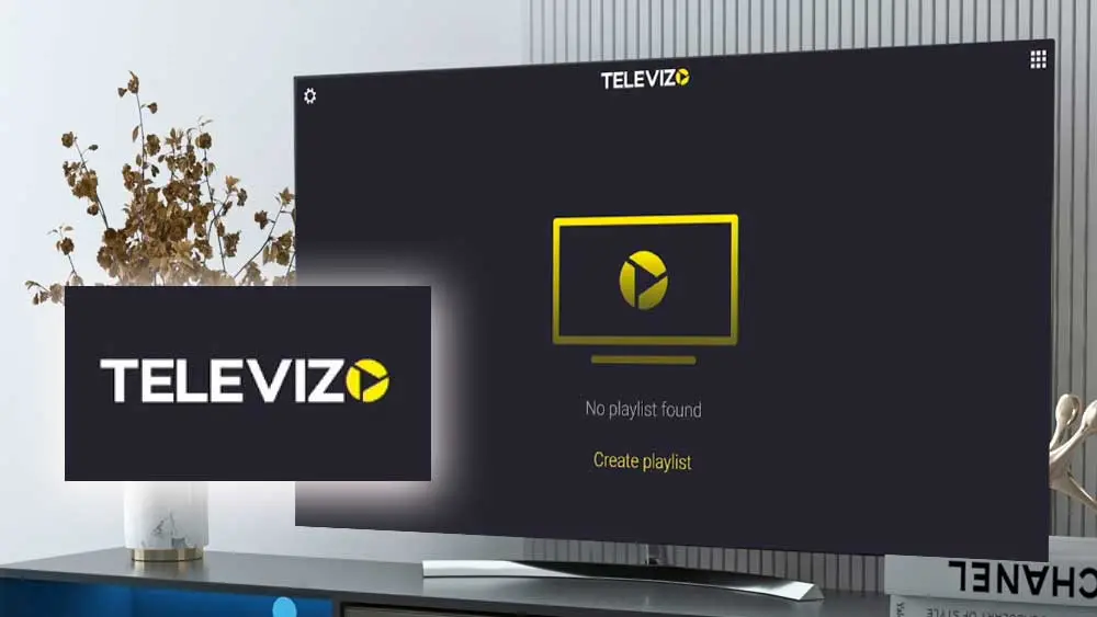 Televizo playlist setup screen